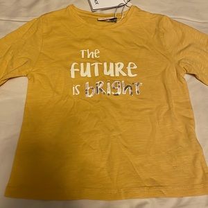 The Future is Bright kids long sleeve shirt by Knot